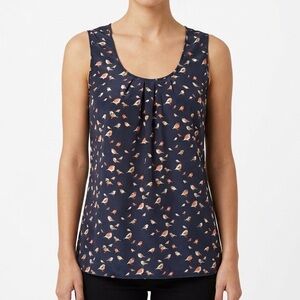 GAP Dark Blue Patterned Tank Top
